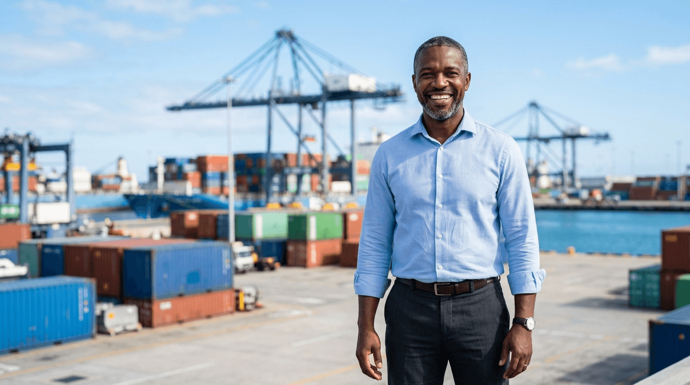A satisfied AOBMOG client, confident their cargo is in trusted hands